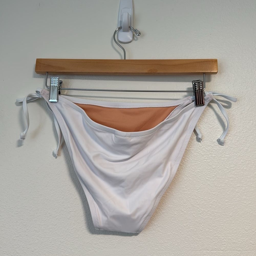 J. Crew Heritage hipster string bikini bottom in White - Picture 6 of 8